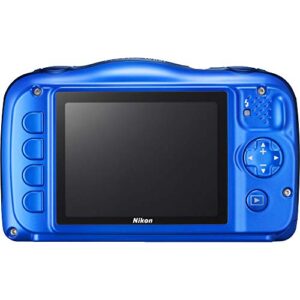 Nikon COOLPIX W100 13.2MP Waterproof Digital Camera 3X Zoom, WiFi (Blue) 26516B - (Renewed)