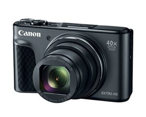 canon powershot sx730 digital camera w/40x optical zoom & 3 inch tilt lcd – wi-fi, nfc, bluetooth enabled (black) (renewed)