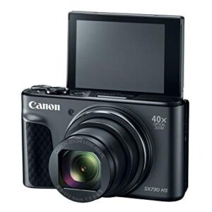 Canon PowerShot SX730 Digital Camera w/40x Optical Zoom & 3 Inch Tilt LCD - Wi-Fi, NFC, Bluetooth Enabled (Black) (Renewed)