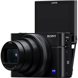 Sony Cyber-Shot DSC-RX100M6 RX100 VI Mark 6 20.2 MP 4K Compact Digital Camera with F2.8 - F4.5 Zeiss 24-200mm Lens with Triple Battery Deco Gear Field Bag Case Memory Card Travel Bundle