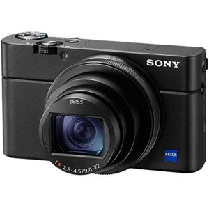 Sony Cyber-Shot DSC-RX100M6 RX100 VI Mark 6 20.2 MP 4K Compact Digital Camera with F2.8 - F4.5 Zeiss 24-200mm Lens with Triple Battery Deco Gear Field Bag Case Memory Card Travel Bundle