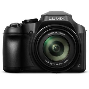 PANASONIC LUMIX FZ80 4K Digital Camera, 18.1 Megapixel Video Camera, 60X Zoom DC Vario 20-1200mm Lens, F2.8-5.9 Aperture & MegaGear Panasonic Lumix DC-FZ80, FZ82 Ultra Light Neoprene Camera Case