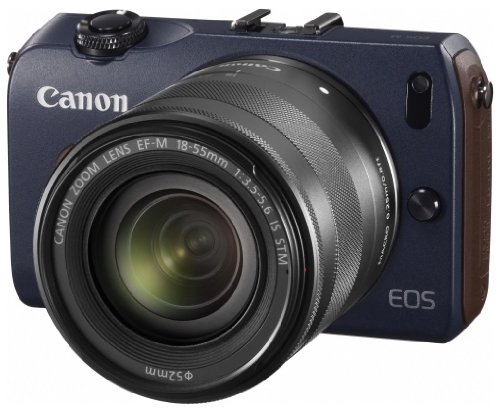 Canon mirrorless interchangeable lens camera EOS M double lens kit EF-M18-55mm F3.5-5.6 IS STM/EF-M22mm F2 STM included Beiburu EOSMBL-WLK - International Version (No Warranty)