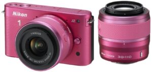 nikon mirrorless single-lens nikon 1 j2 double zoom kit 1 nikkor vr 10-30mm f / 3.5-5.6/1 nikkor vr 30-110mm f / 3.8-5.6 included pink n1j2wzpk (japan import)