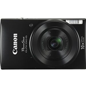 Canon Cameras US 1084C001 Canon PowerShot ELPH 190 Digital Camera w/ 10x Optical Zoom and Image Stabilization - Wi-Fi & NFC Enabled (Black)