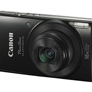 Canon Cameras US 1084C001 Canon PowerShot ELPH 190 Digital Camera w/ 10x Optical Zoom and Image Stabilization - Wi-Fi & NFC Enabled (Black)