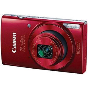 canon powershot elph 190 digital camera w/ 10x optical zoom and image stabilization – wi-fi & nfc enabled (red)
