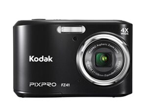 kodak pixpro friendly zoom fz41 16 mp digital camera with 4x optical zoom and 2.7″ lcd screen (black)