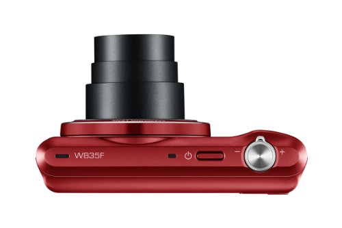 Samsung WB35F 16.2MP Smart WiFi & NFC Digital Camera with 12x Optical Zoom and 2.7" LCD (Red)