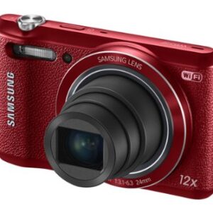 Samsung WB35F 16.2MP Smart WiFi & NFC Digital Camera with 12x Optical Zoom and 2.7" LCD (Red)