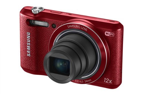 Samsung WB35F 16.2MP Smart WiFi & NFC Digital Camera with 12x Optical Zoom and 2.7" LCD (Red)