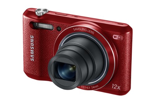 Samsung WB35F 16.2MP Smart WiFi & NFC Digital Camera with 12x Optical Zoom and 2.7" LCD (Red)