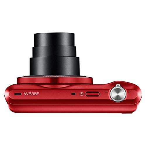 Samsung WB35F 16.2MP Smart WiFi & NFC Digital Camera with 12x Optical Zoom and 2.7" LCD (Red)