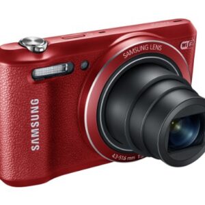 Samsung WB35F 16.2MP Smart WiFi & NFC Digital Camera with 12x Optical Zoom and 2.7" LCD (Red)