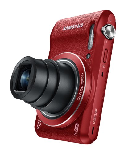 Samsung WB35F 16.2MP Smart WiFi & NFC Digital Camera with 12x Optical Zoom and 2.7" LCD (Red)