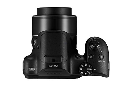 Samsung WB1100F 16.2MP CCD Smart WiFi & NFC Digital Camera with 35x Optical Zoom, 3.0" LCD and 720p HD Video (Black)