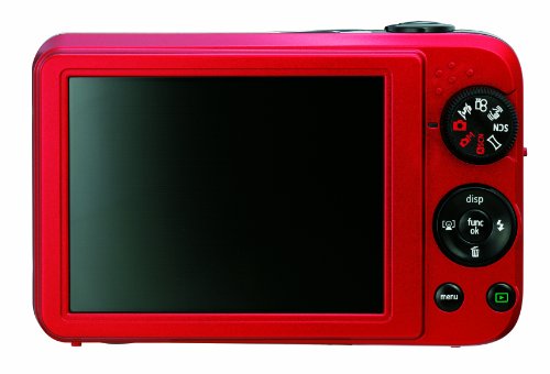 GE J1455 14MP Digital Camera with 5X Optical Zoom and 3.0-Inch LCD with Auto Brightness (Red)