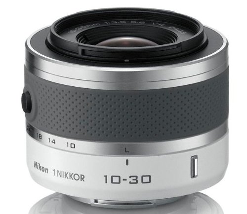 Nikon 1 J1 Compact System Camera with 10-30mm and 30-110mm Double Lens Kit - White (10.1MP) 3 inch LCD