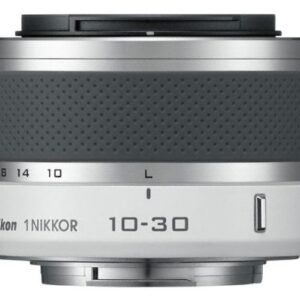 Nikon 1 J1 Compact System Camera with 10-30mm and 30-110mm Double Lens Kit - White (10.1MP) 3 inch LCD