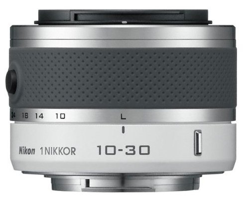 Nikon 1 J1 Compact System Camera with 10-30mm and 30-110mm Double Lens Kit - White (10.1MP) 3 inch LCD