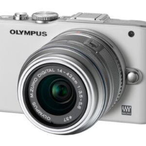 Olympus PEN E-PL3 14-42mm 12.3 MP Mirrorless Digital Camera with CMOS Sensor and 3x Optical Zoom (White) - International Version (No Warranty)