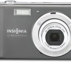 Insignia NS-DSC1112SL 12.0 MP Digital Camera 4 X Opt Zoom - Dark Gray