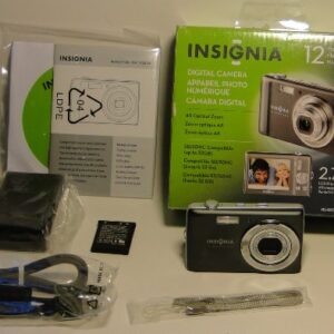 Insignia NS-DSC1112SL 12.0 MP Digital Camera 4 X Opt Zoom - Dark Gray