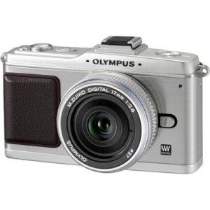 olympus pen e-p2 micro 4/3 digital camera & 17mm lens (silver)