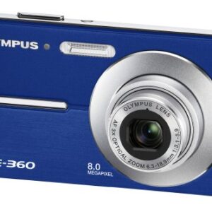 Olympus FE360 8MP Digital Camera with 3x Optical Dual Zoom (Blue)