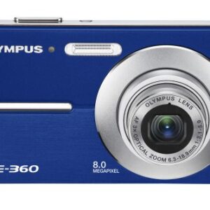 Olympus FE360 8MP Digital Camera with 3x Optical Dual Zoom (Blue)