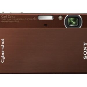Sony Cybershot DSC-T77 10MP Digital Camera with 4x Optical Zoom with Super Steady Shot Image Stabilization (Brown)