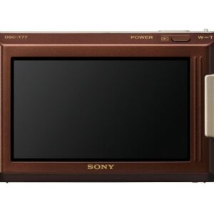 Sony Cybershot DSC-T77 10MP Digital Camera with 4x Optical Zoom with Super Steady Shot Image Stabilization (Brown)