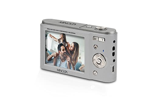 Minolta MND20 44 MP / 2.7K Ultra HD Digital Camera (Silver)