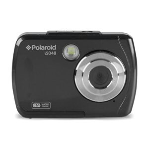 polaroid is048 digital camera – small lightweight waterproof instant sharing 16 mp digital portable handheld action camera (black)