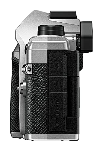 OM System OM-5 Silver Micro Four Thirds System Camera Outdoor Camera Weather Sealed Design 5-Axis Image Stabilization 50MP Handheld High Res Shot