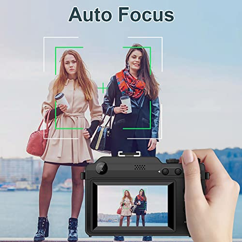 Vlogging Camera 4K 48MP Digital Cameras Autofocus Cameras for Photography with 18X Digital Zoom 4K Camera Point and Shoot Digital Cameras with 32GB Card