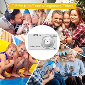 Digital Camera for Photography 4K 56MP Cameras for Kids Autofocus Small Portable Camera 20X Digital Zoom Lightweight Camera for Children