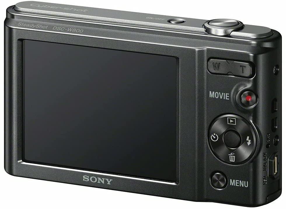 Sony W800/B 20.1 MP Digital Camera (Black) + 2X 32GB Memory Card Bundle