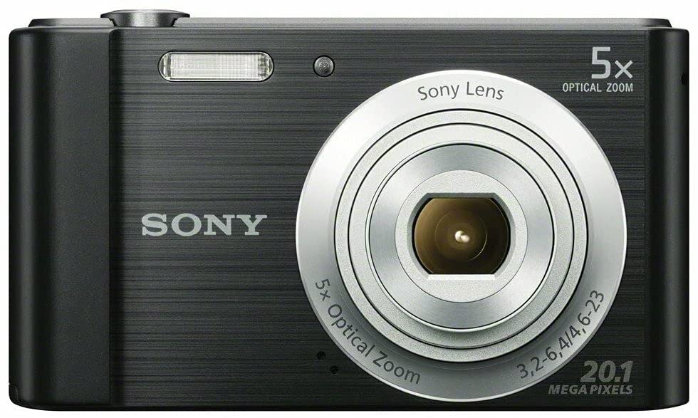 Sony W800/B 20.1 MP Digital Camera (Black) + 2X 32GB Memory Card Bundle