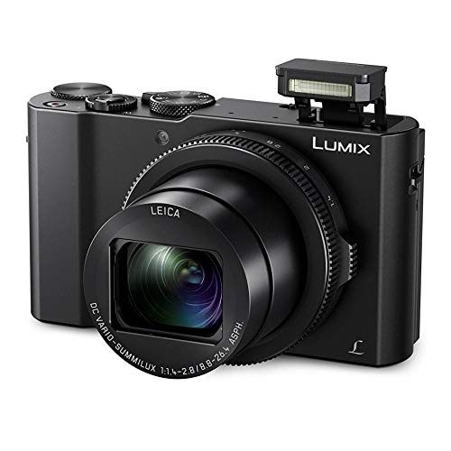 Panasonic LUMIX LX10 4K 20.1MP Digital Camera with Leica 24-72mm Lens (Black), 64GB SD Card, and Camera Case Bundle