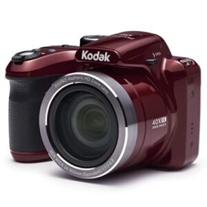 kodak az401rd point & shoot digital camera with 3″ lcd, red