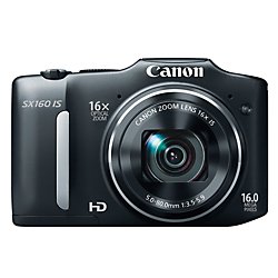 canon powershot sx160 is 16.0 mp digital camera with 16x wide-angle optical image stabilized zoom with 3.0-inch lcd (black)