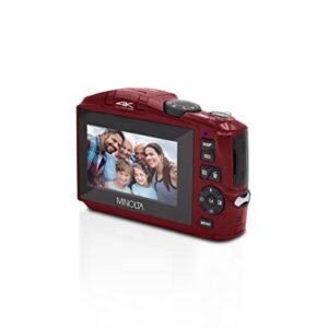 Minolta MND50 48 MP / 4K Ultra HD Digital Camera (Red)