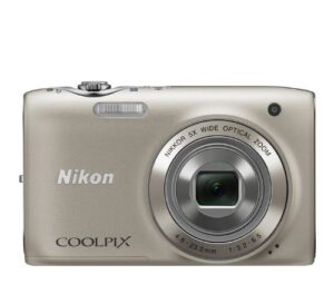 nikon coolpix s3100 14 mp digital camera with 5x nikkor wide-angle optical zoom lens and 2.7-inch lcd (silver)