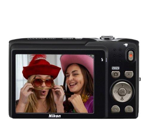 Nikon COOLPIX S3100 14 MP Digital Camera with 5x NIKKOR Wide-Angle Optical Zoom Lens and 2.7-Inch LCD (Silver)