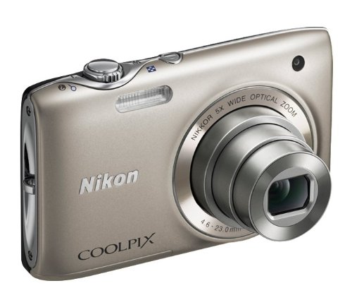 Nikon COOLPIX S3100 14 MP Digital Camera with 5x NIKKOR Wide-Angle Optical Zoom Lens and 2.7-Inch LCD (Silver)