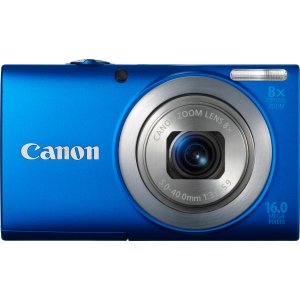 canon powershot a4000 is 16.0 mp digital camera with 8x optical image stabilized zoom 28mm wide-angle lens with 720p hd video recording and 3.0-inch lcd (blue)