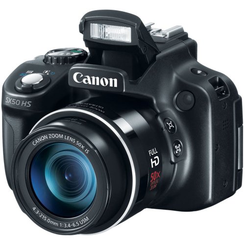 Canon PowerShot SX50 HS 12.1 MP Digital Camera with 50x Wide-Angle Optical Image Stabilized Zoom