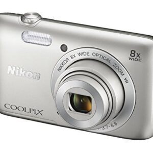 Nikon COOLPIX S3700 Digital Camera with 8x Optical Zoom and Built-In Wi-Fi (Silver)