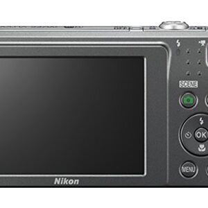 Nikon COOLPIX S3700 Digital Camera with 8x Optical Zoom and Built-In Wi-Fi (Silver)